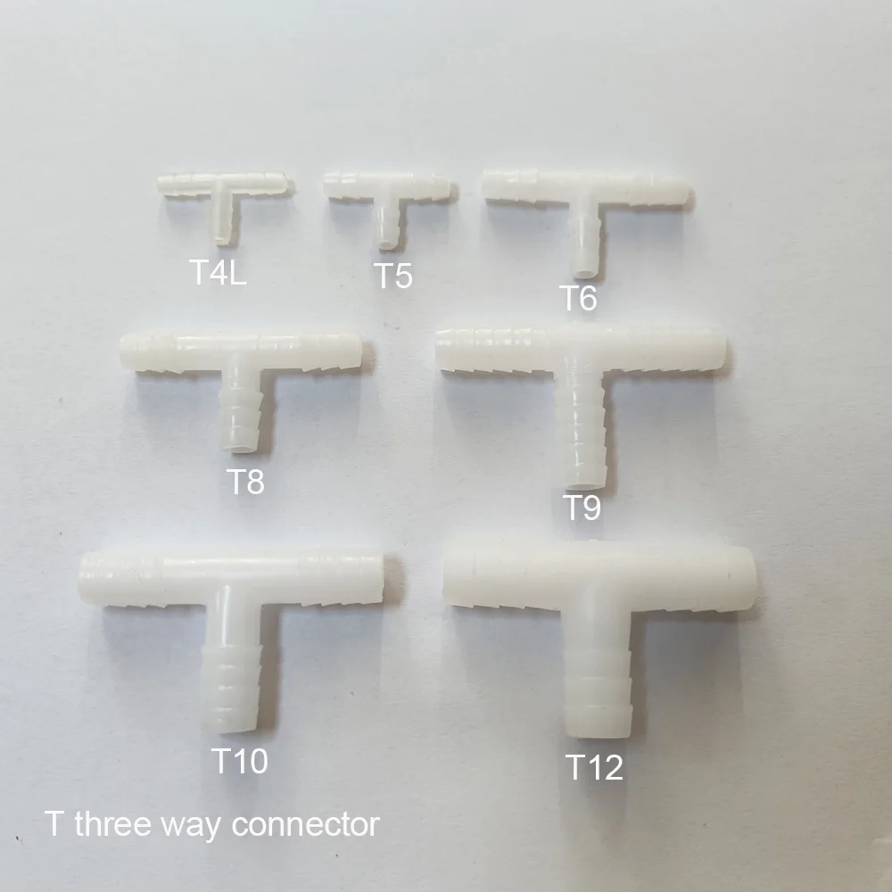 MJ-T6 Barbed type 6mm OD pipe connector