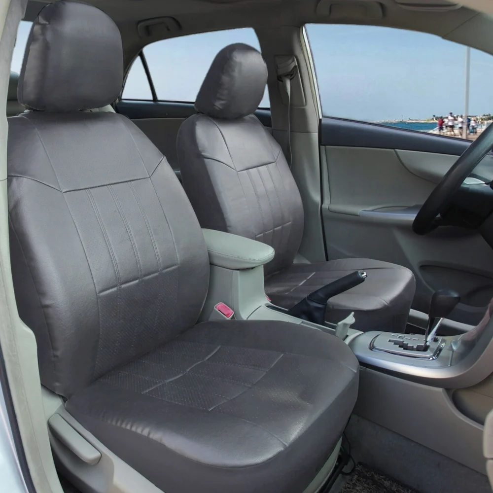 11pcs Full Set Universal Fit Brown Seat Cover Customized General