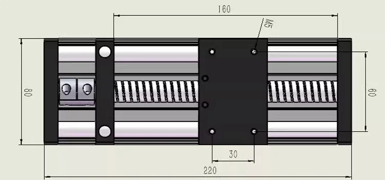 Linear Shaft Stepper Ball Screw Slide Electric Precision Vertical ...