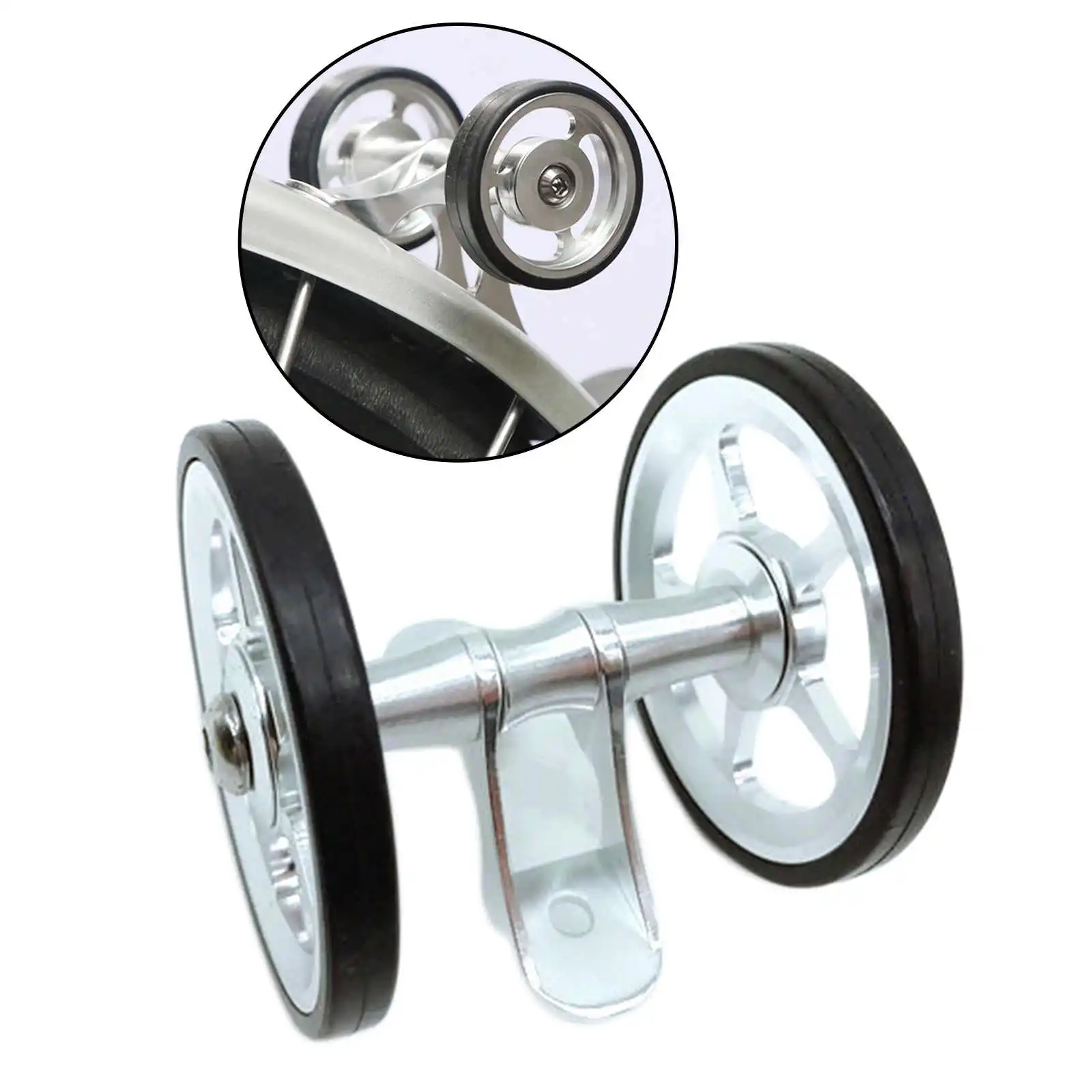 Aluminio plegable Easy Wheel 6cm portaequipajes para Brompton transporte ez