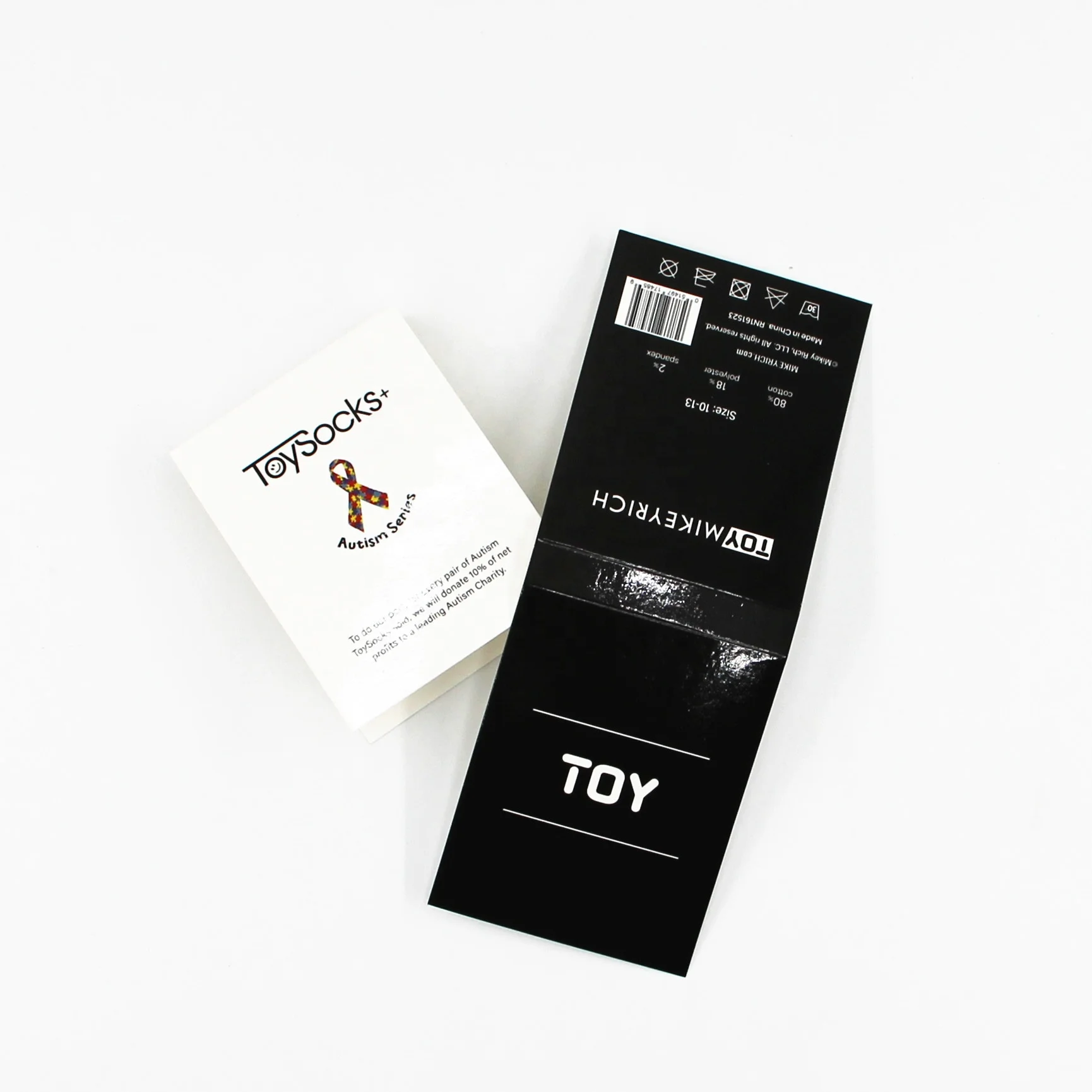 Paper Cards Printing Socks Card Glossy Laminate Color Printing Thank You Card for Small Business