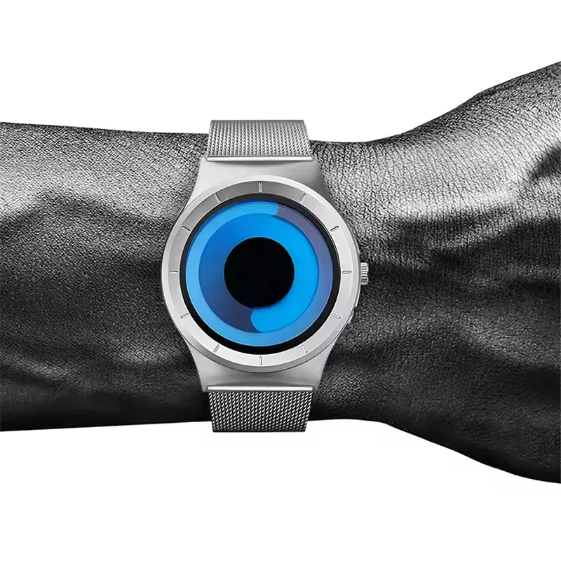 Sinobi S9659G Watch Business Dial Design Steel Mesh Band Sport Waterproof Men's Fashion Quartz Luminous Men Watches