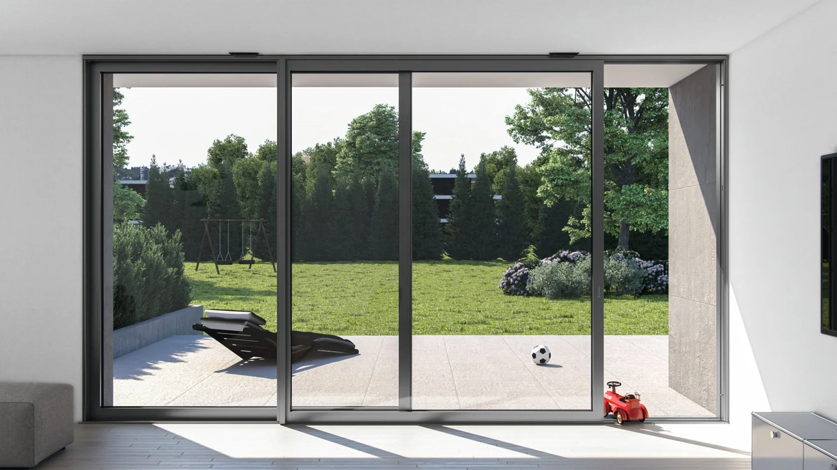 Minglei Factory Aluminum Door Aluminum Large Sliding Door Thermal Break Heat Insulation Patio Door supplier