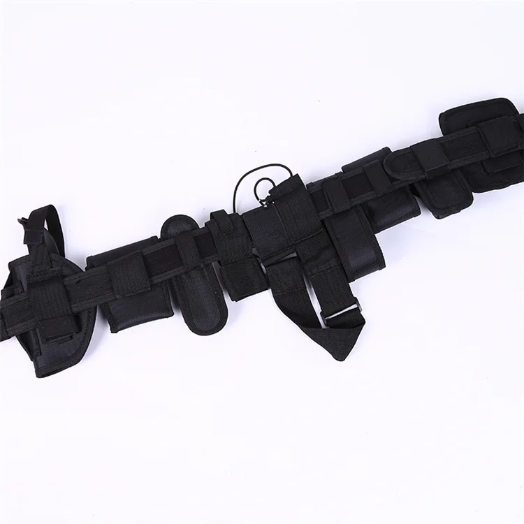Versatile Security Tactical Modular Equipment System Duty Belt Set for Security Guard Flashlight Holster Baton Holster