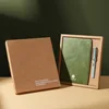 Cuaderno verde 2 piezas + bolígrafo
