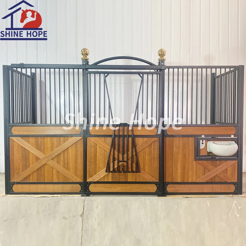 Classic Equine Stall Fronts Galvanized And Powder Coating Luxury Equine