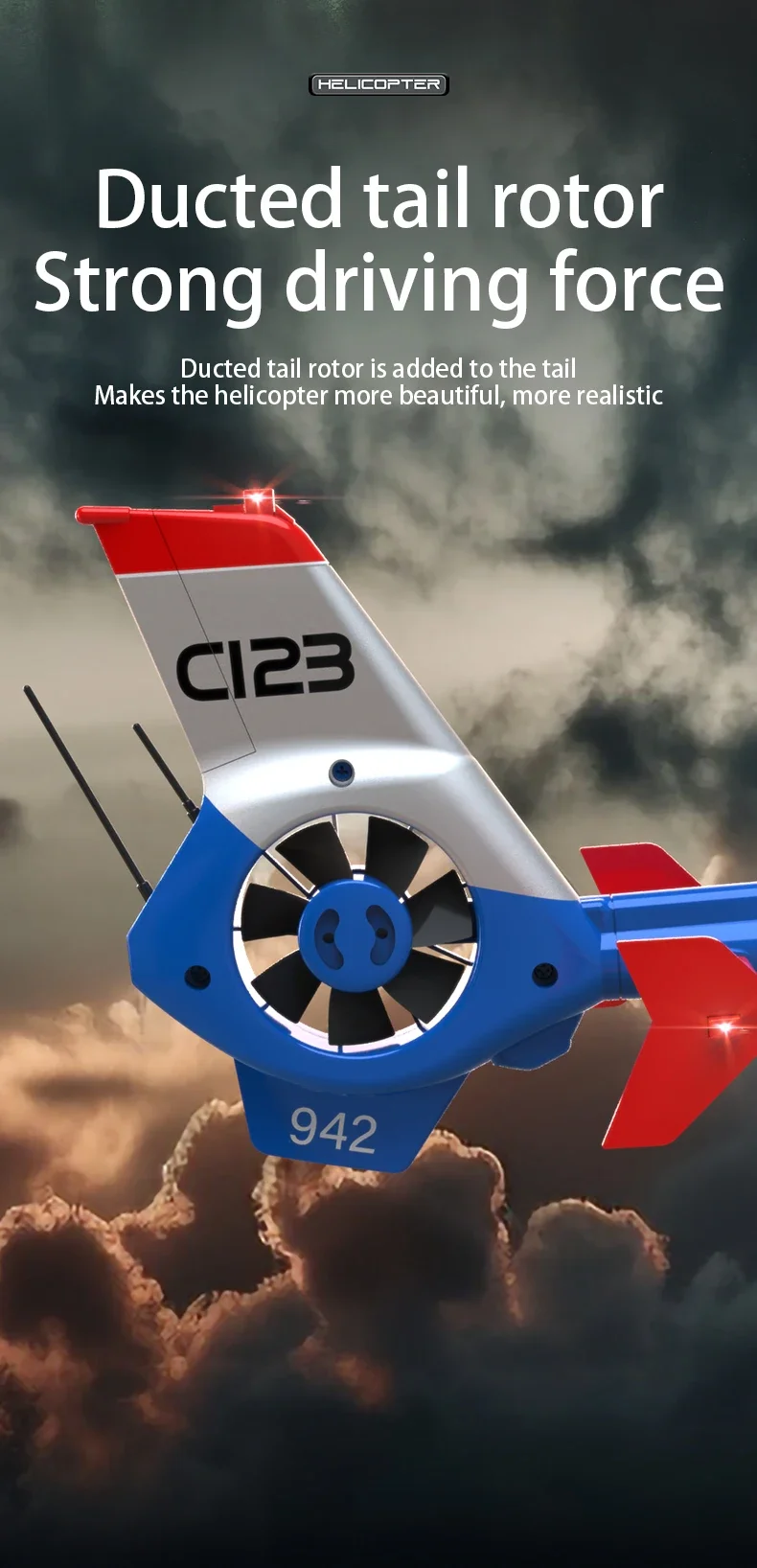 2024 RC ERA C123 RC Helicopter 6CH Double Brushless Direct Drive Single Paddle Aileron Free Model 3D Optical Flow EC135