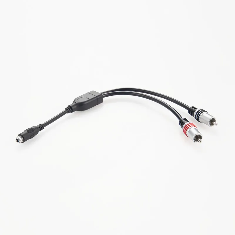 Panel-Mount 3.5mm to RCA cable