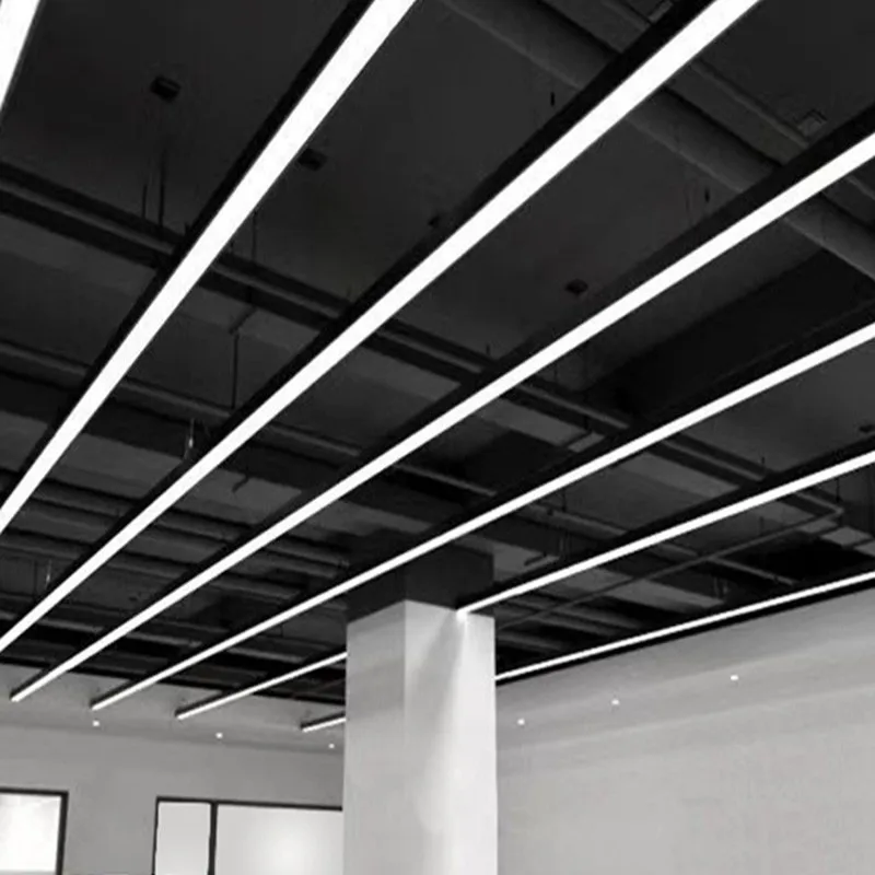 For UL CE DLC Certificated Super Bright 20W 40W 80W LED Aluminum Linear Light Pendant for Office Shop School Gym