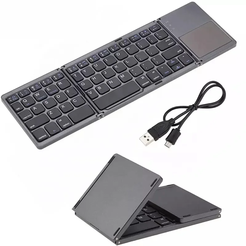 High Quality Foldable Wireless Keyboard With Touchpad for Ios/Android/Windows Mobile Phone Tablet Pc Bt Keyboard