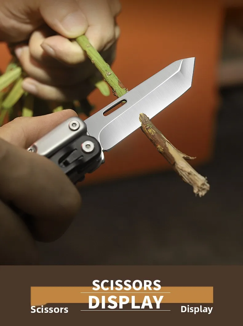 Hongfeng Outdoor Portable Folding Knife Industrial Grade Multi-Function Tool with Emergency EDC Tactical Car Scissors