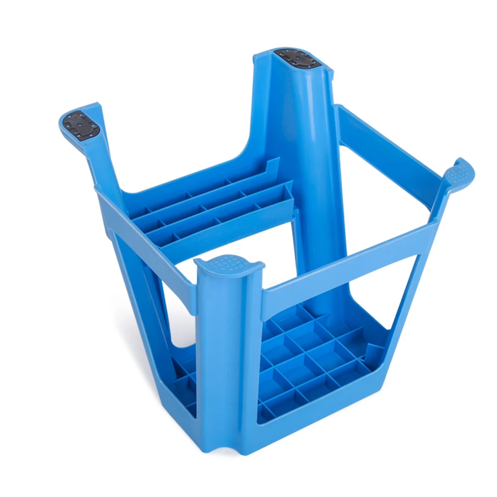 Штабелируемый Пластиковый красочный детский стул для ванной комнаты с двумя ступенями для детей