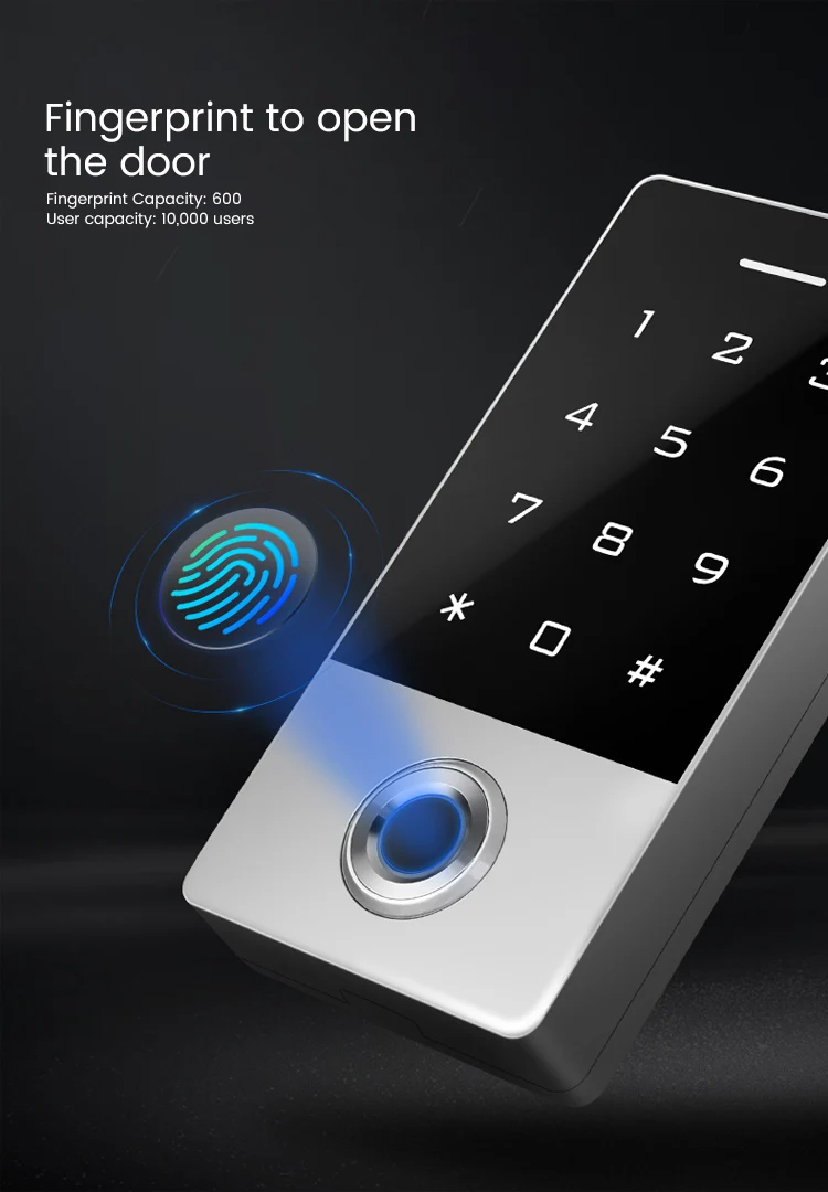 125khz fingerprint access control rfid reader waterproof biometric access control system