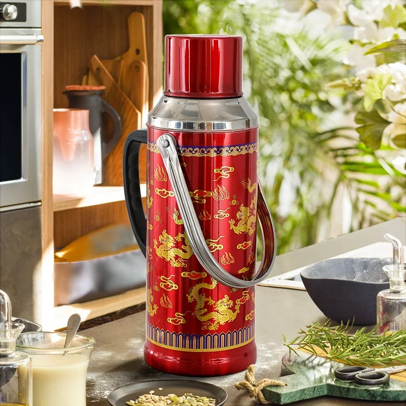 Objet populaire chinois - Thermos chinois entourés de métal
