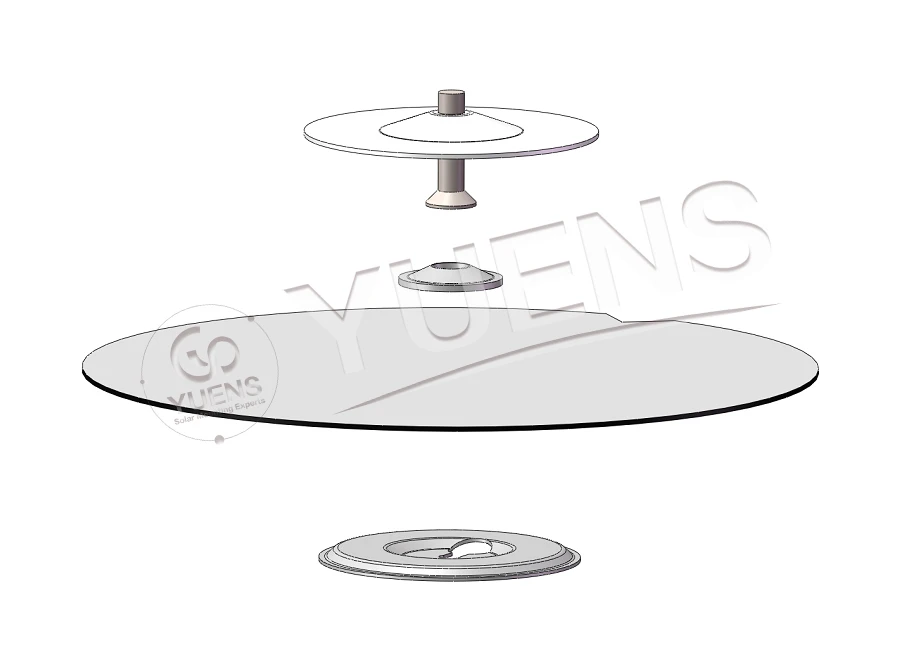 Yuens TPO PVC Roof Base Vertical Energy System Power Frames Supports for Solar Panel Support System