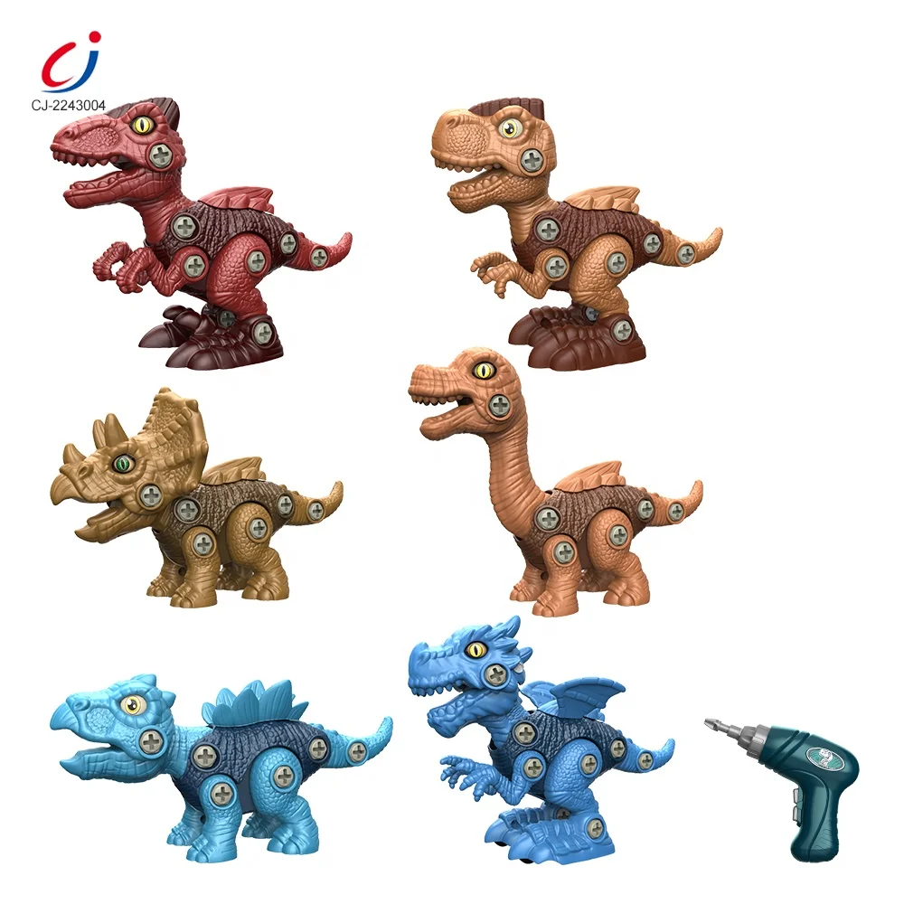 Mozlly Kit de construcción de dinosaurios: juguetes de dinosaurios para armar y desmontar tú mismo, incluye 4 dinosaurios, tornillos, destornillador para la construcción, juego educativo STEM Mozlly Kit de construcción de dinosaurios: juguetes de dinosaurios para armar y desmontar tú mismo, incluye 4 dinosaurios, tornillos, destornillador para la construcción, juego educativo STEM