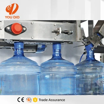 Fully automatic 5-gallon mineral water production line 18.9 liter bucket bottle 5-gallon water filling machine