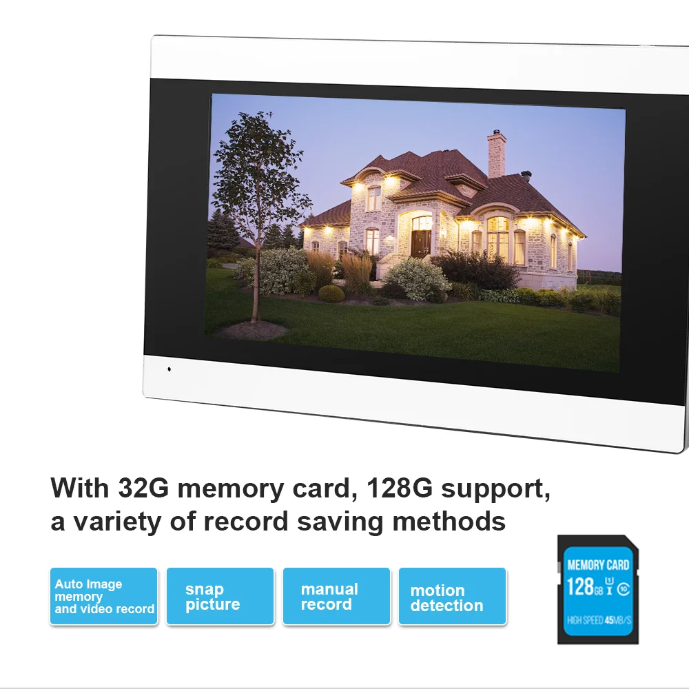 4 Way Intercom System - Video Doorphone for Multi Apartments