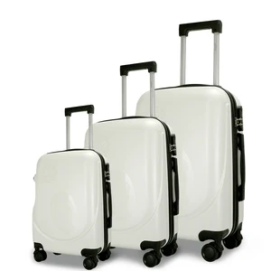 Unisex TSA Luggage Suitcase with Spinner Caster Travel Bag and Zipper Tolley ABS PC & Aluminum Business Use