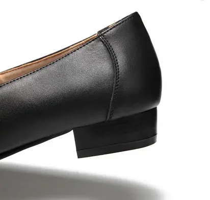 Китайская обувь XINXING Черная подошва из искусственной кожи легкая женская высокого качества без застежки с кожаным платьем официальная