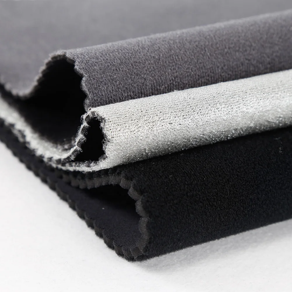 Jianbo Wholesale 5mm Tela Neopreno Hook and Loop Fabric Sheets SBR SCR CR Coated OK Neoprene Fabric For Medical Supports Samples