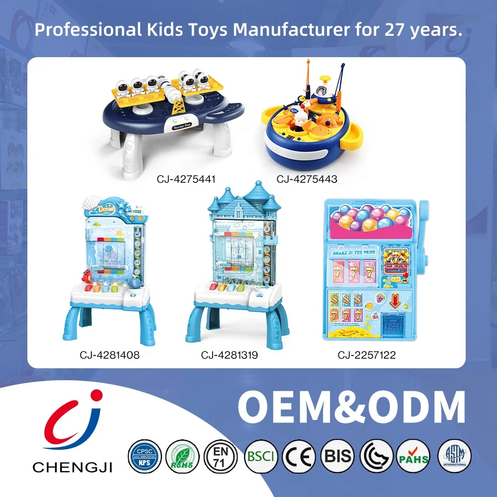 Chengji Board Games Early Educational Interaction Toys 3 in 1 Puzzle Castle Rolling Ball Game with Lighting Music