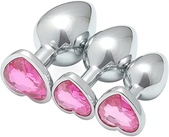 Hot Selling Waterproof Anal Plug Stainless Steel Colorful Metal Sex Toys for Men & Women Crystal Jewelry Inspired Anal Butt Plug