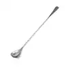 #Cuillère à queue plate argentée 03, 40 cm