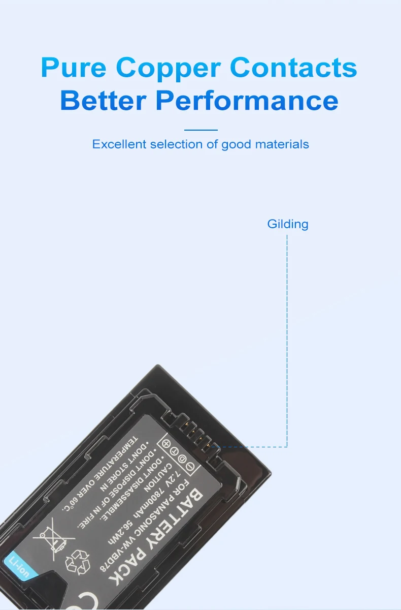 7800mAh VW-VBD78 VW VBD78 AG-VBR89 Battery with LED Indicator for AJ-HPX260MC HPX265MC PX270 PX285MC PX298 HC-X1000 Cameras supplier