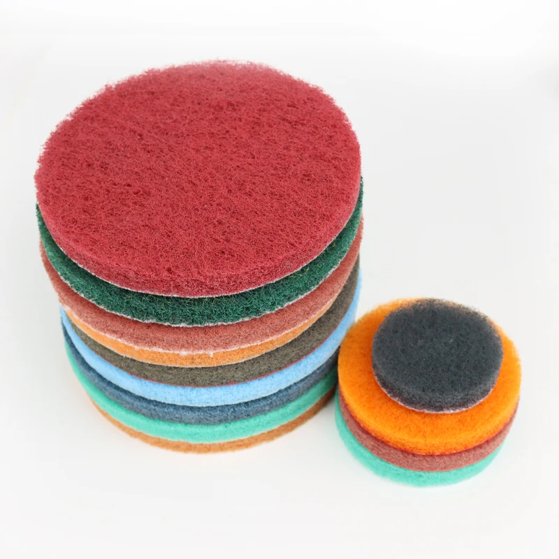 Heavyduty Various Selfadhesive Nonscratch Scouring Pad Sponge Round Discs For Deburring