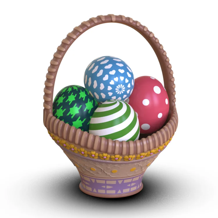 Fabricants en gros en ligne d’œufs de Pâques en polyrésine, paniers décoratifs, décorations en résine pour Pâques, cadeaux personnalisés en résine pour Pâques
