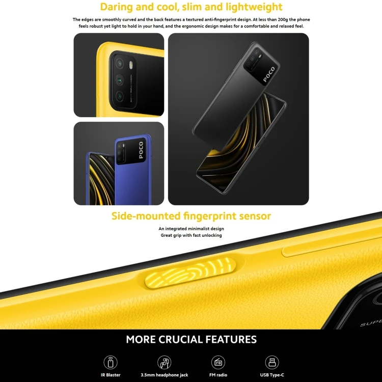 Xiaomi Poco M3 - Affordable NFC Smartphone with 4GB RAM