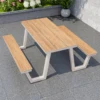 WT frame-160cm table with bench