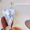 Colorful graffiti-straight handle umbrella