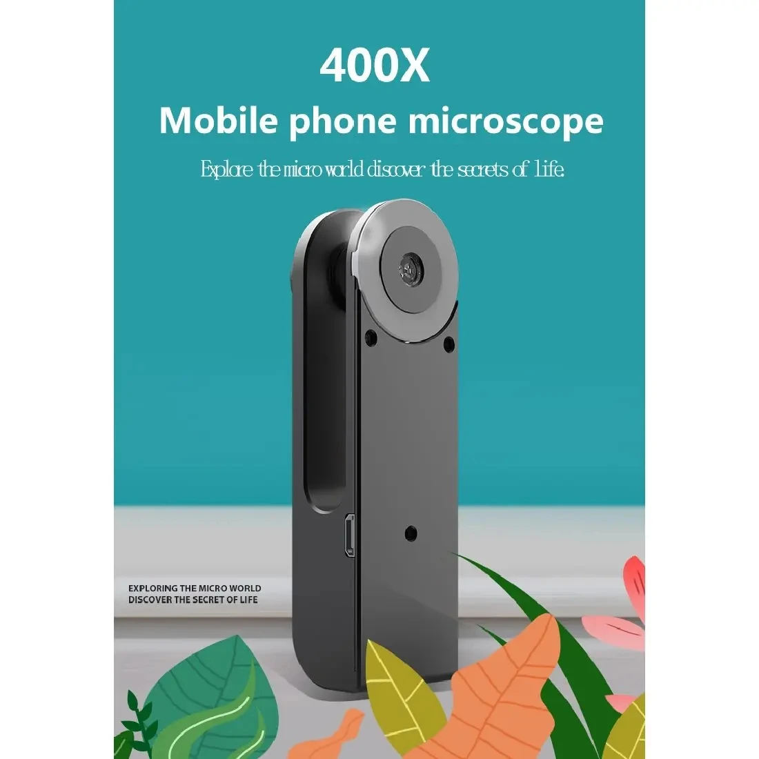 Universal Mobilephone Microscope Cell Phone Microlens 400x Microscope Camera Lens for Phone
