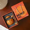 Light brown-1 cup 1 lid 1 spoon gift box set