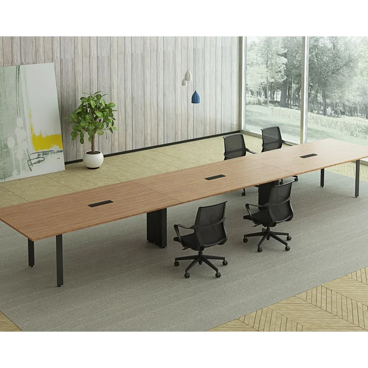 Boardroom Table Modern Office Meeting Table Used 6 Meter Long 16 Person Conference Table