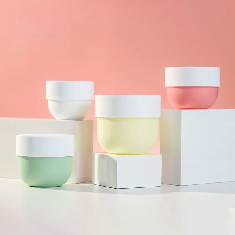 30g 50g 80g 150g 200g 250g 280g 300g 500g Custom Body Cream Containers Packaging Plastic Bowl Shape Cosmetic Jar