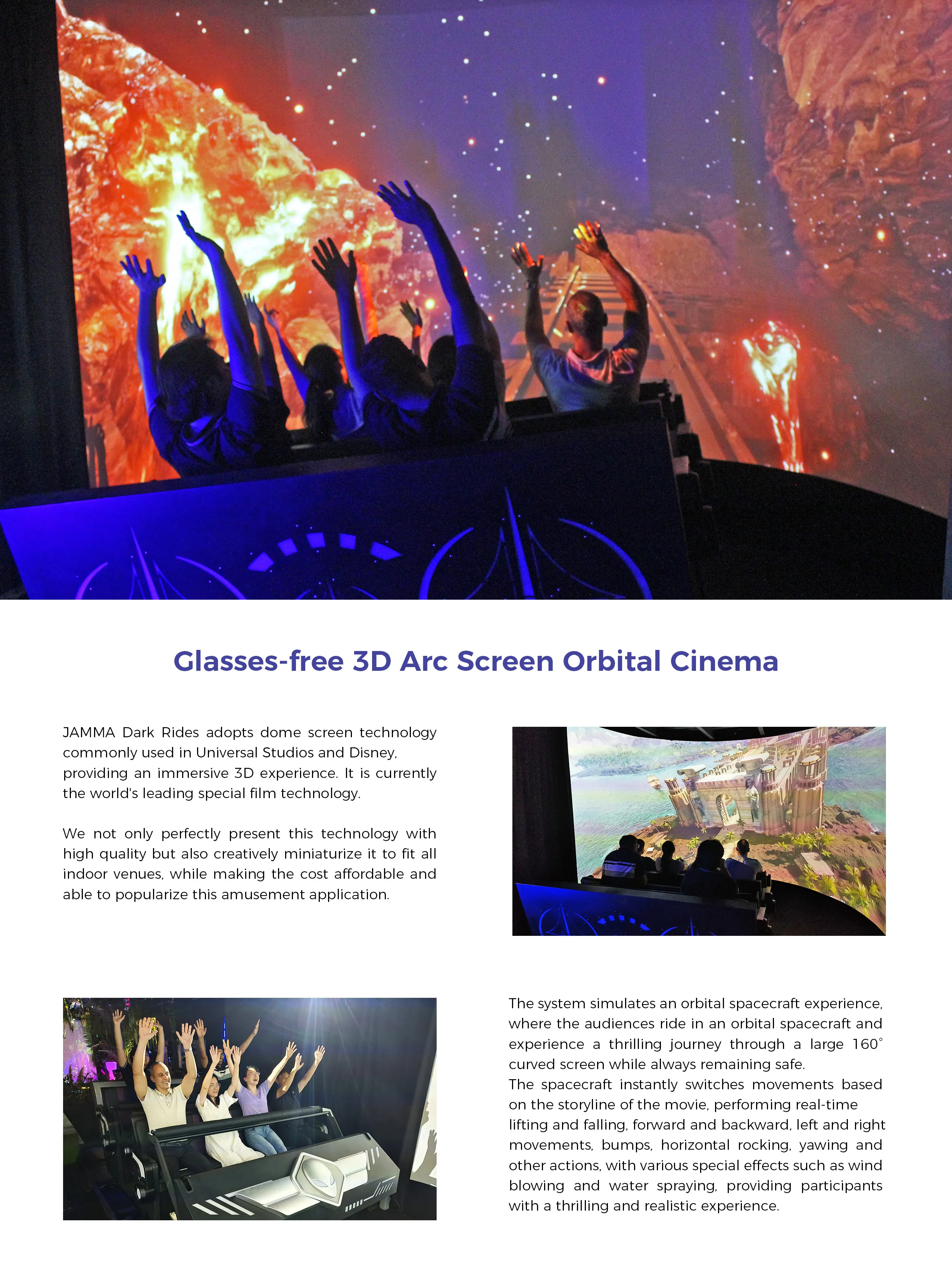 Cinema Ride Indoor Immersive 7D Ride VR Sightseeing Dark Ride 5D Dynamic Mobile ...