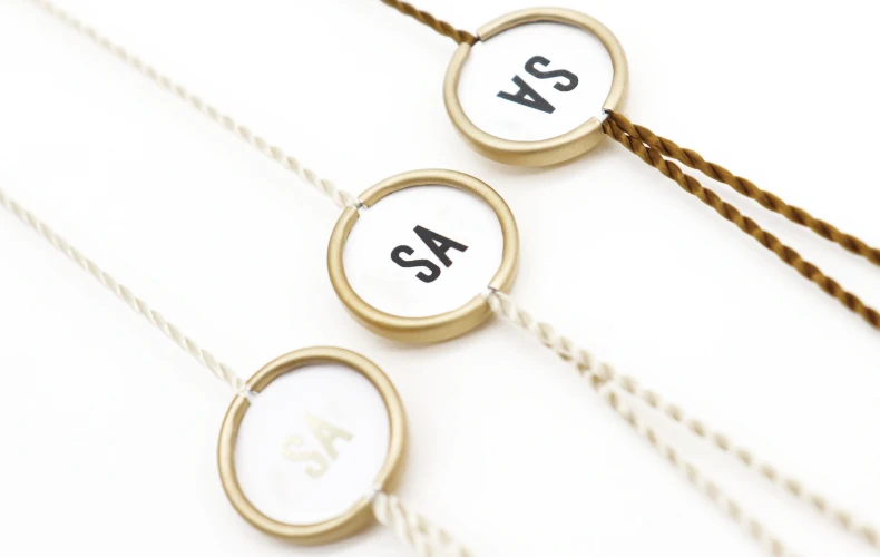 Cpjmdk Garment Seal Tag Aluminum Metal Golden Luxury Garment Tag Banok ...