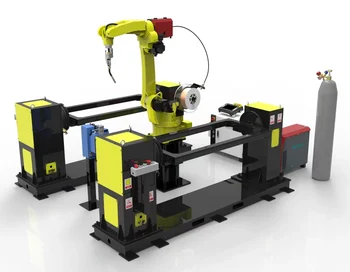 6 axis arm mig welding robot workstation for pipe welding