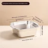 Pot carré solide -26CM