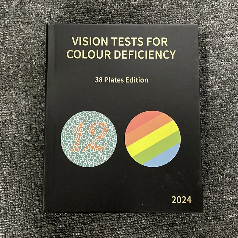 Ophthalmology Vision Test Card Book Brand New Ishihara Color Vision Test Book 24 Plates for Color Deficiency