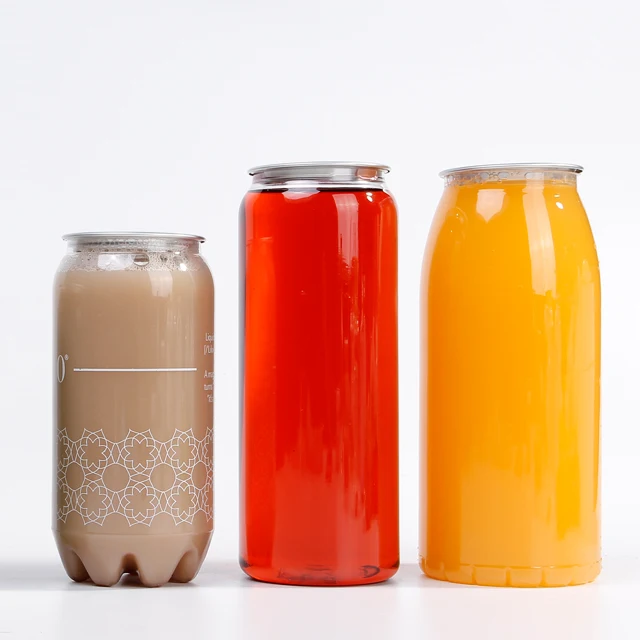 Wholesale Resin Beverage Soda Bottle 350ml 500ml Glass Beverage Juice