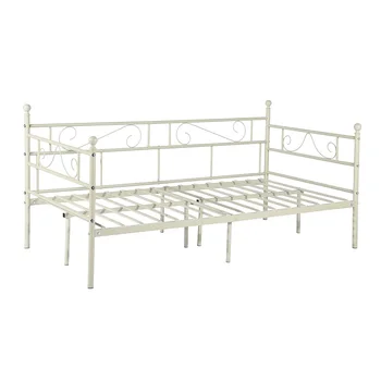 Custom Size Foldable & Adjustable White Metal Sofa Bed Space-Saving for Bedroom & Living Room Free Home Use Sample Steel Frame