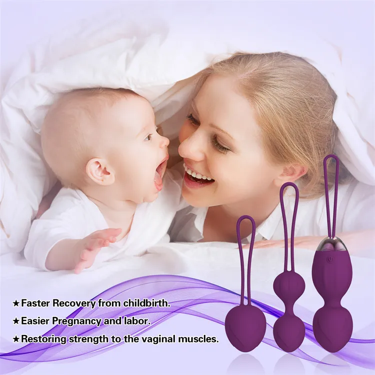 Remote Control High Quality Vibrating Kegel Weights Strengthen Vaginal and Pelvic Floor Muscles Bolas Kegel Balls Set
