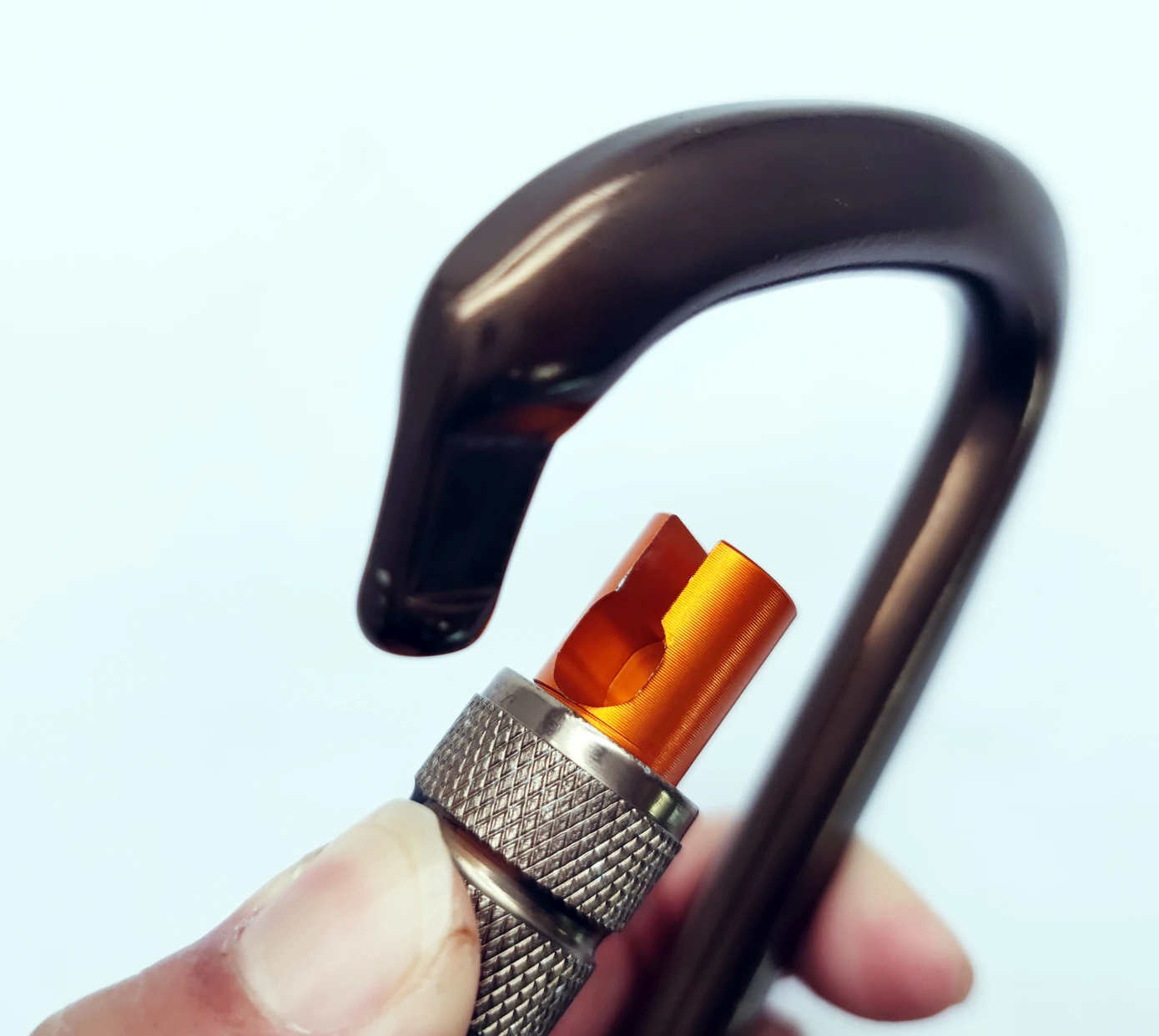 Aluminum Carabiner 25KN Professional Manufacturer Ultra-Light Locking Carabiner Industrial Personal Safety