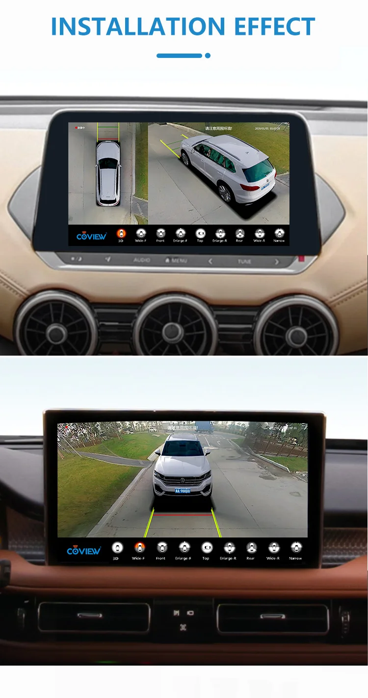 720p 1080p通用360環視汽車攝像頭度全景左右前後攝像頭汽車全球定位