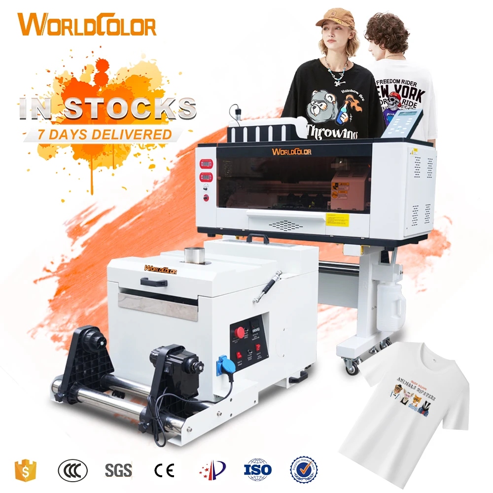 Dtf Printer A3 Double XP600 F1080 I3200 Heads with Powder Shaker Oven 30cm DTF Printer A3 Dtf Printer Printing Machine