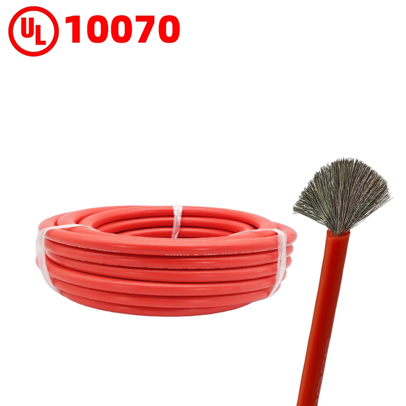 UL10070 Custom 4 6 8 10AWG PVC Insulated Tinned Copper Conductor 600V AC Stranded Overhead Application Wire Cables